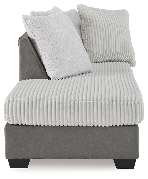 Clairette Court - Laf Corner Chaise - Alloy - Simple Home Plus