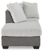 Clairette Court - Laf Corner Chaise - Alloy - Simple Home Plus