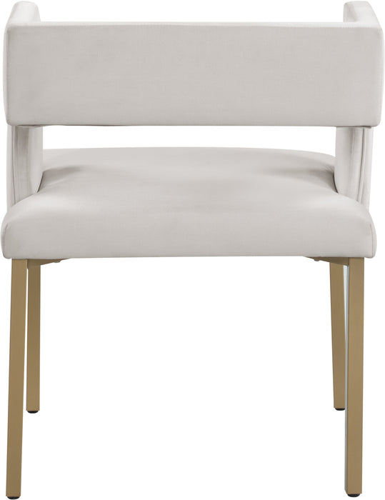 Caleb - Dining Chair with Gold Legs (Set of 2) - Simple Home Plus