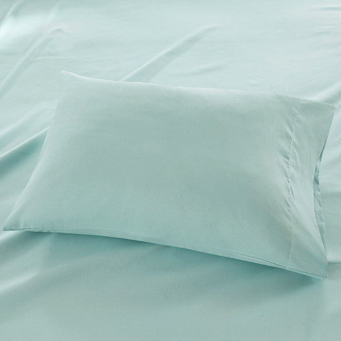 Queen All Season Moisture Wicking Lightweight Sheet Set - Seafoam - Simple Home Plus
