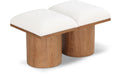 Pavilion - 2 Piece Modular Bench With Brown Base - Simple Home Plus