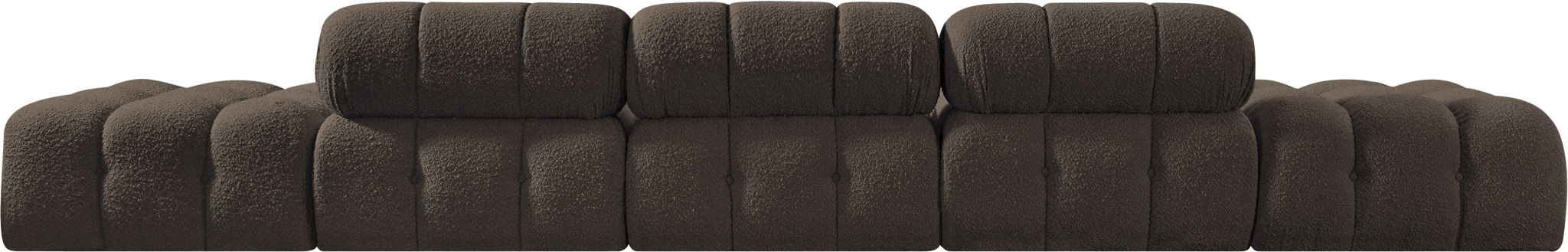 Ames - 5 Piece Boucle Upholstered Modular Sofa With 2 Armless Seats - Simple Home Plus