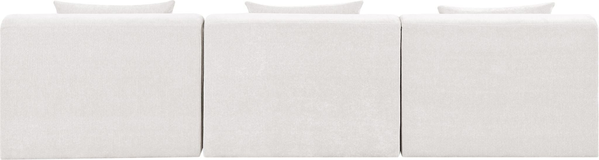 Stellar - 3 Piece 114" Upholstered Modular Armless Sofa - Simple Home Plus