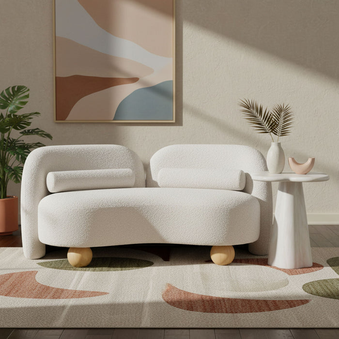 Daphne - Boucle Loveseat - Simple Home Plus