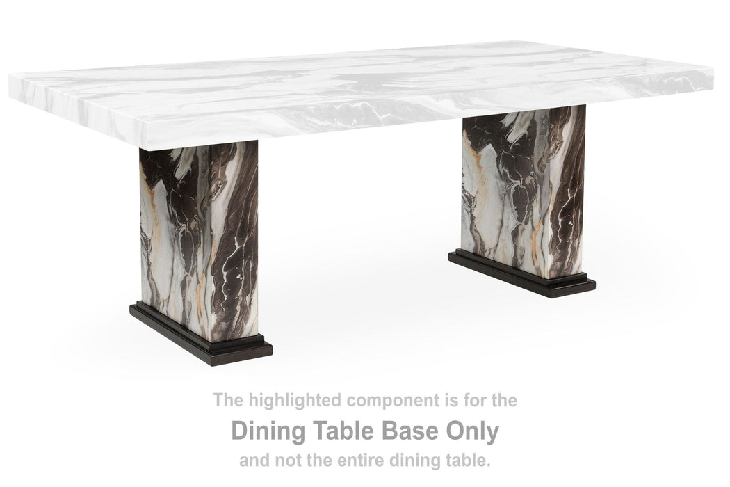 Jeshina - Rectangular Dining Room Table Base - Dark Brown - Simple Home Plus