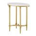 Bordeaux - End Table - White / Gold - Simple Home Plus