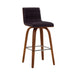 Vienna - 26" Swivel Counter Stool - Walnut Wood - Simple Home Plus
