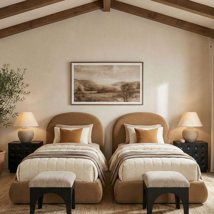 Celine - Upholstered Bed - Simple Home Plus