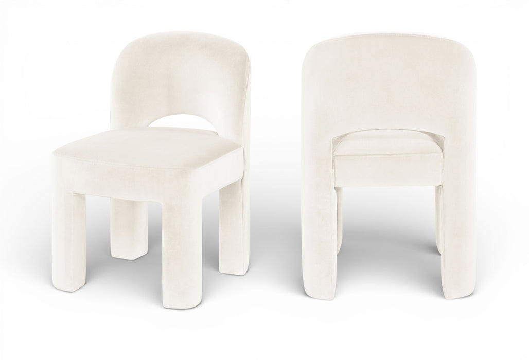 Celine - Velvet Performance Fabric Upholstered Dining Chair (Set of 2) - Simple Home Plus