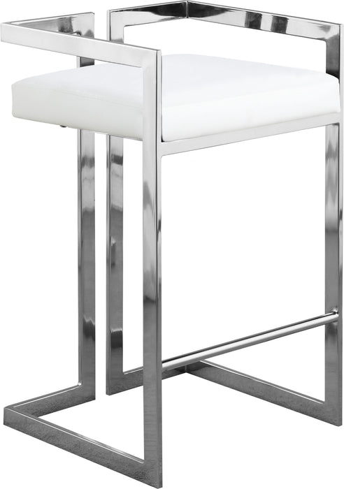 Ezra - Stool with Chrome Legs (Set of 2) - Simple Home Plus