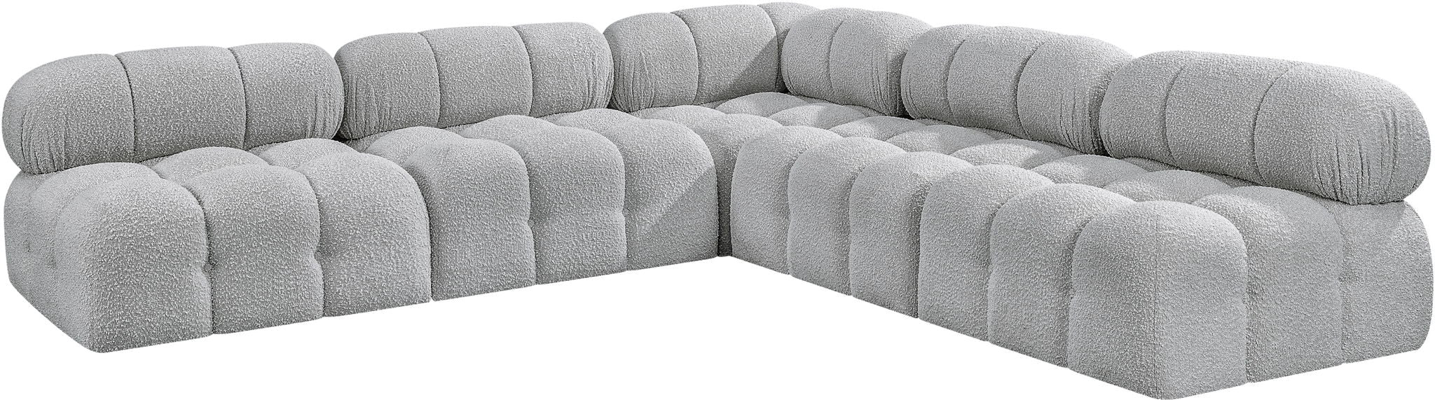 Ames - 5 Piece Fabric Modular Corner Sectional - Simple Home Plus