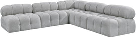 Ames - 5 Piece Fabric Modular Corner Sectional - Simple Home Plus