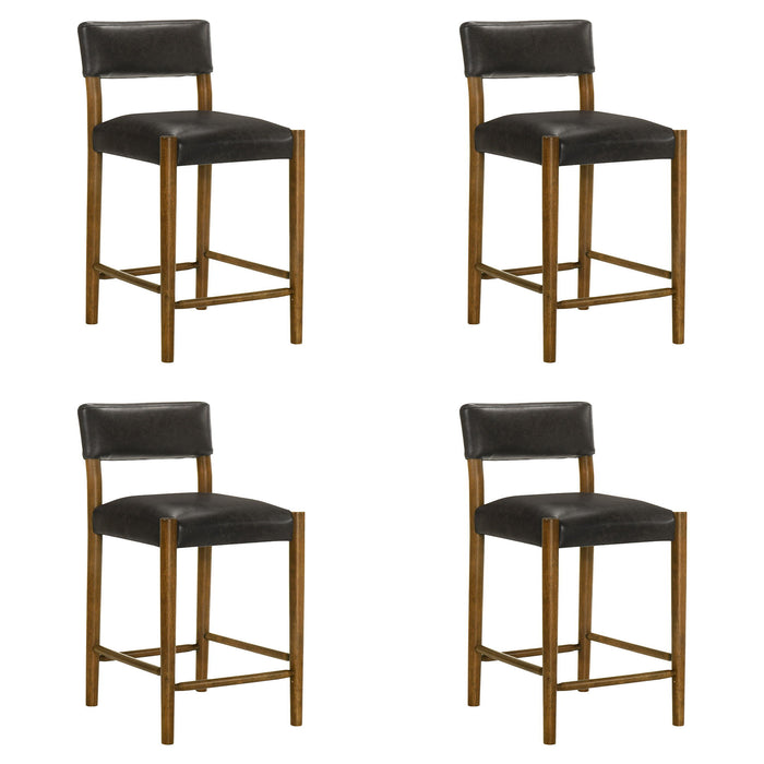 Bennet - Modern Wood Counter Height Kitchen Bar Stool - Simple Home Plus