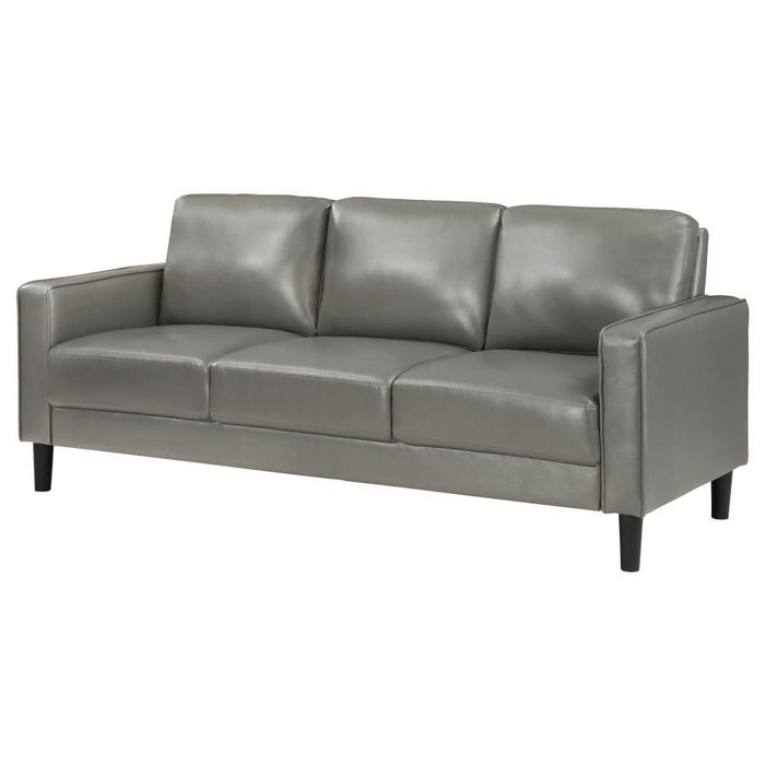 Ruth - Upholstered Track Arm Sofa - Simple Home Plus