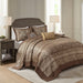Bellagio - 5 Piece Reversible Bedspread Set - Brown / Gold - Simple Home Plus