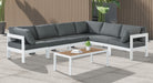 Nizuc - Outdoor Patio 6 Piece Modular Sectional With White Frame - Simple Home Plus