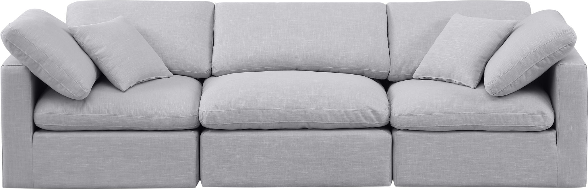 Indulge - Linen 3 Seat Modular Sofa - Simple Home Plus