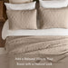 Quebec - Queen Reversible Bedspread Set - Khaki - Simple Home Plus