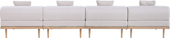 Laguna - 4 Piece 142" Upholstered Outdoor Patio Modular Armless Sofa - Simple Home Plus