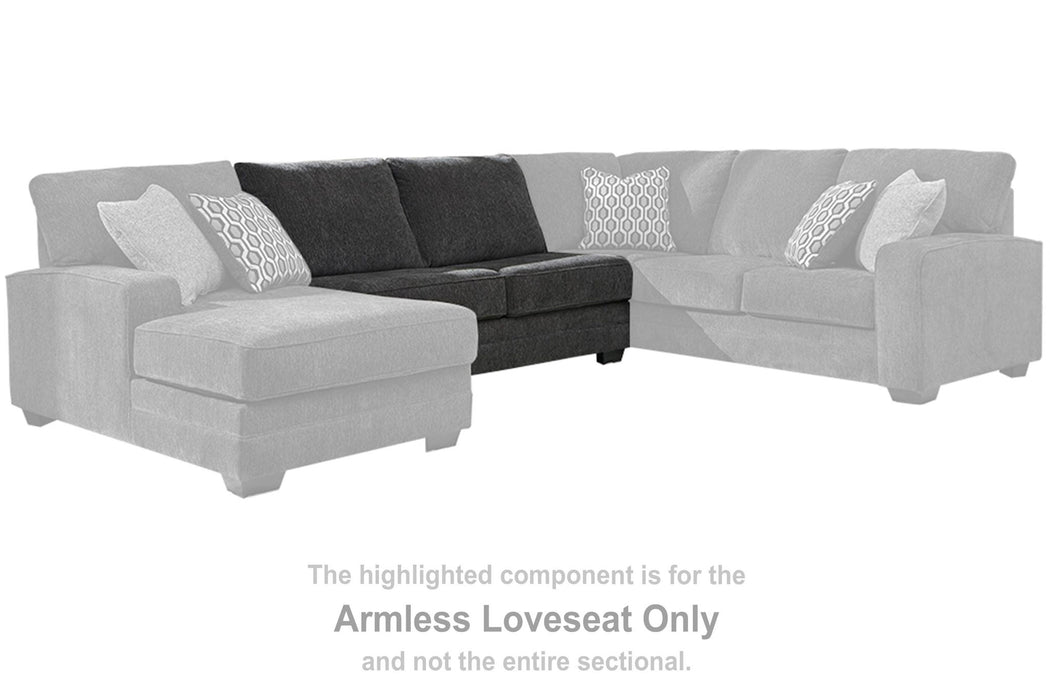 Tracling - Armless Loveseat - Slate - Simple Home Plus