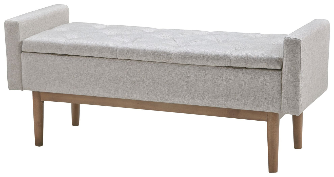 Briarson - Beige / Brown - Storage Bench - Simple Home Plus