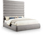 Adam - Boucle Fabric Bed With 89" Headboard - Simple Home Plus