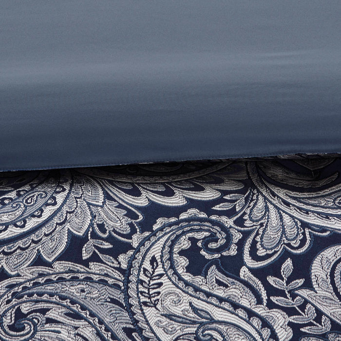 Aubrey - Queen 12 Piece Complete Bed Set - Navy - Simple Home Plus