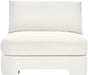 Hammond - Velvet Performance Fabric Upholstered Armless Chair - Simple Home Plus