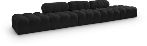 Ames - 5 Piece Boucle Upholstered Modular Sofa With 2 Armless Seats - Simple Home Plus