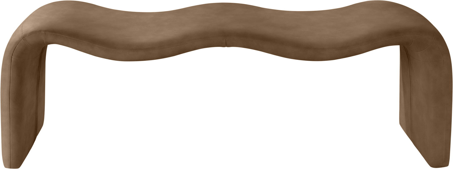 Willow - Faux Leather Bench - Brown - Simple Home Plus