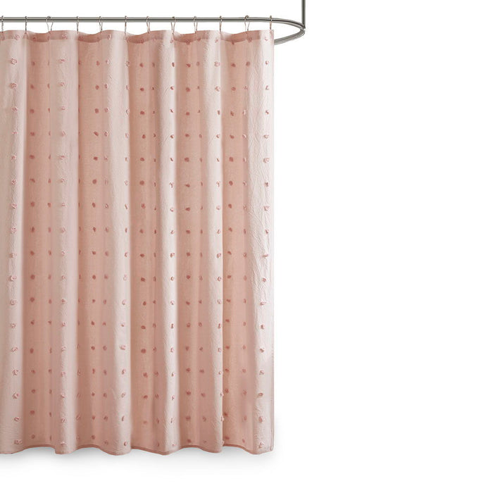 Brooklyn - Pom Pom Shower Curtain - Pink - Simple Home Plus