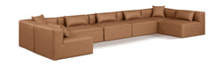 Cube - 7 Piece Modular U-Shaped Sectional - Simple Home Plus