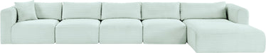 Shaggy - 5 Piece Modular Sectional With Chaise - Simple Home Plus