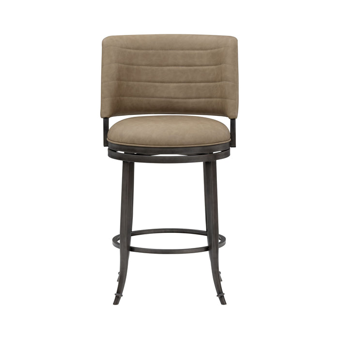Torres - Upholstered Swivel Counter Height Barstool