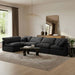 Indulge - Velvet 5 Piece Modular Sectional - Simple Home Plus