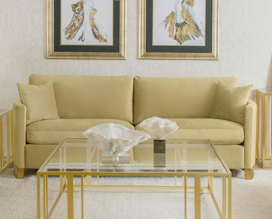 Corliss - Upholstered Arched Arm Sofa - Simple Home Plus