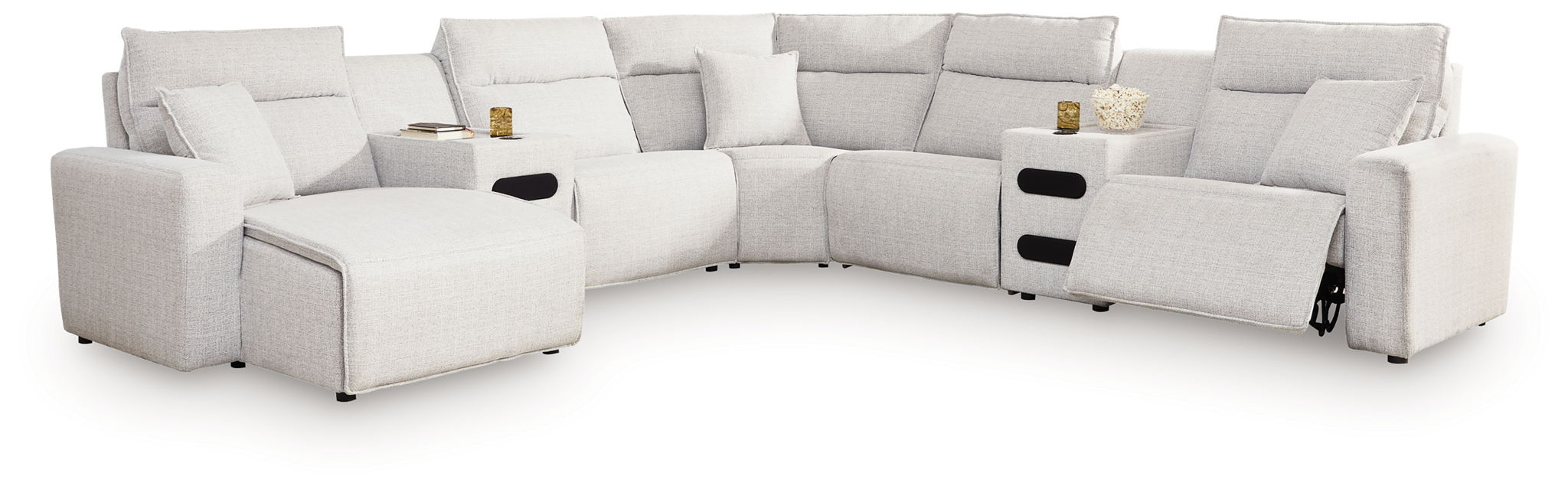 Modmax II - Reclining Sectional - Stone - Simple Home Plus