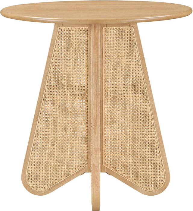 Butterfly - Solid Wood And Natural Cane Table With Natural Top - Simple Home Plus
