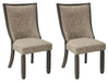 Tyler Creek - Black / Grayish Brown - Dining UPH Side Chair (Set of 2) - Framed Back - Simple Home Plus