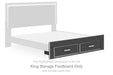 Zuraleus - King Storage Footboard - Black - Simple Home Plus
