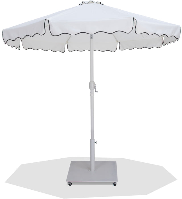 Amalfi - Aluminum Patio Umbrella - White Base / White Pole - Simple Home Plus