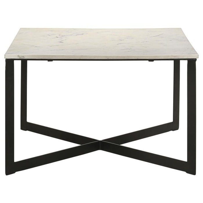 Tobin - Square Marble Top Table - Simple Home Plus