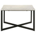 Tobin - Square Marble Top Table - Simple Home Plus