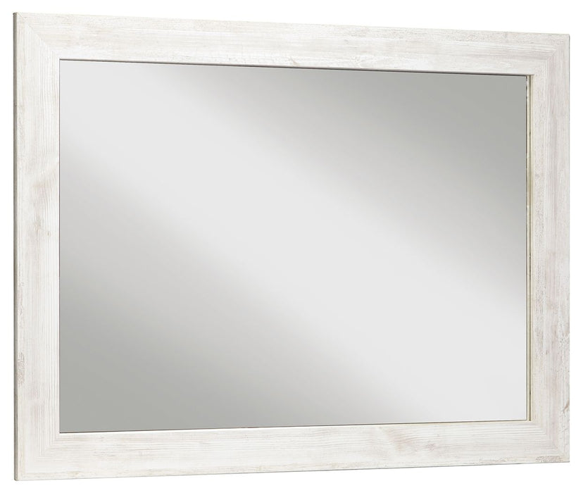 Paxberry - Whitewash - Bedroom Accent Mirror - Simple Home Plus