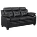 Finley - Upholstered Padded Arm Tufted Sofa - Black - Simple Home Plus