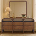 Giada - Solid Wood And Veneer Mirror - Simple Home Plus
