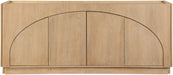 Everson - Oak Veneer And Solid Wood Sideboard/Buffet - Natural - Simple Home Plus