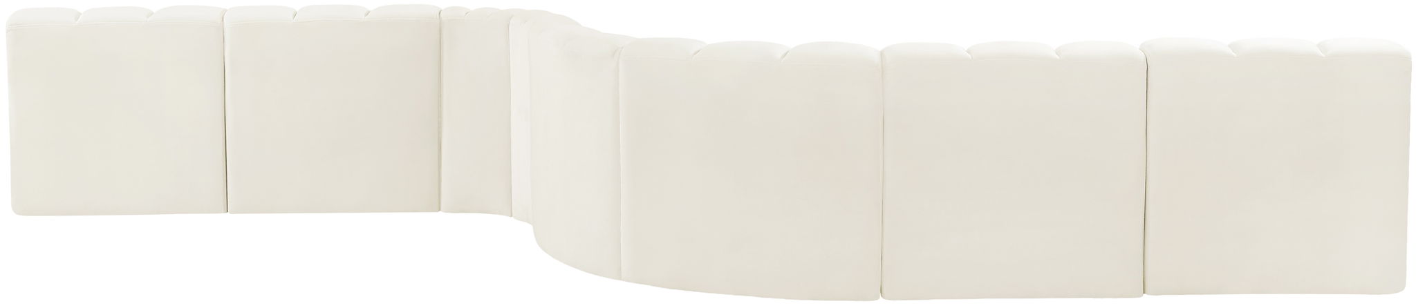 Arc - Velvet 8 Piece Curved Modular Sofa - Simple Home Plus