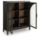 Armenleigh - Black / Brown - Bar Cabinet - Simple Home Plus