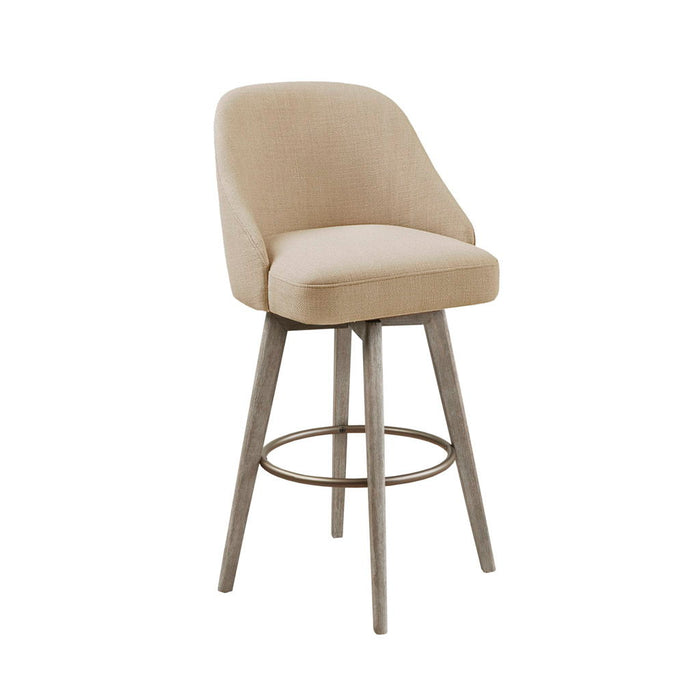 Pearce - Bar Stool With Swivel Seat - Sand - Simple Home Plus